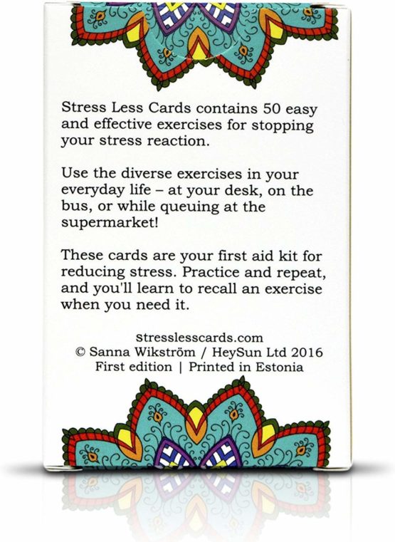 Stress Less Cards - 50 Inspirational Mindfulness & Meditation Exercises | Helps Relieve Stress, Anxiety | Natural Relaxation, Insomnia & Sleep Aid - Image 3