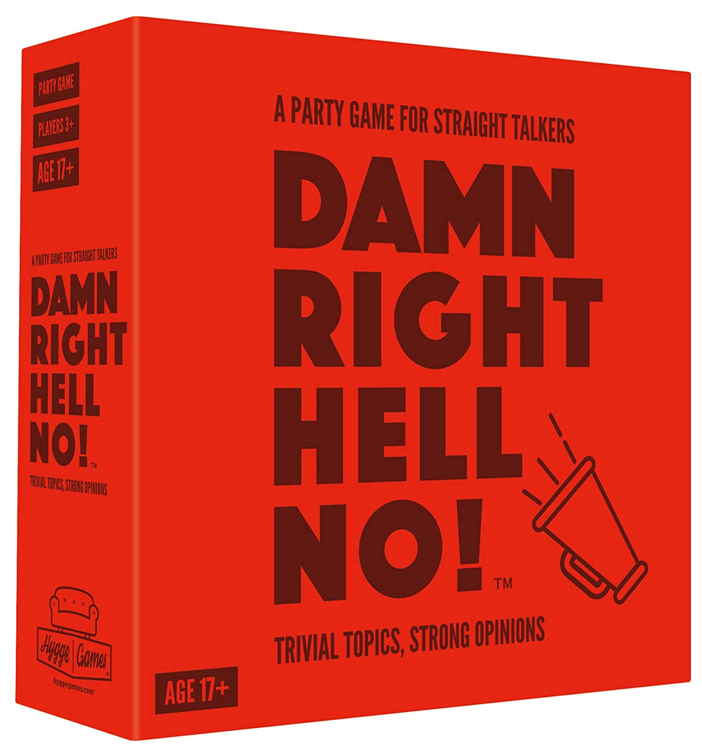 Hygge Games Damn right, Hell no! 21064 "A Party Game for Straight Talkers Card Game