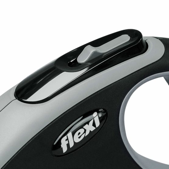 Flexi New Comfort Retractable Cord Lead, Medium, 8 m, Grey - Image 2