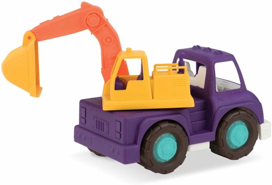 Wonder Wheels by Battat – Toy Excavator Truck – Digger Truck with Moveable Digging Arm, Bucket, Cab – Construction Toy for Toddlers – Recyclable – 1 Year Old +, Multicolor - Image 2