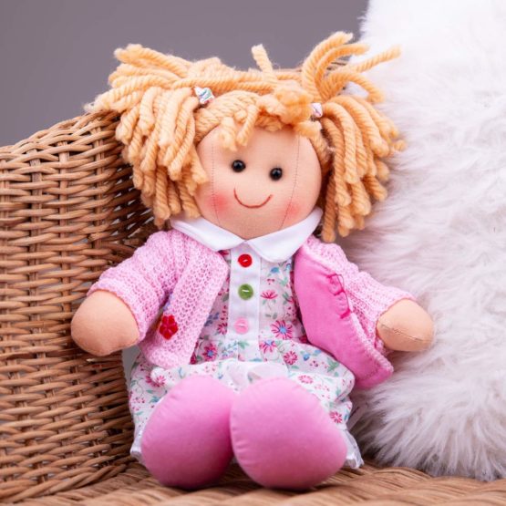 Bigjigs Toys Poppy Doll 28cm (11") - Ragdoll Cuddly Toy - Image 2
