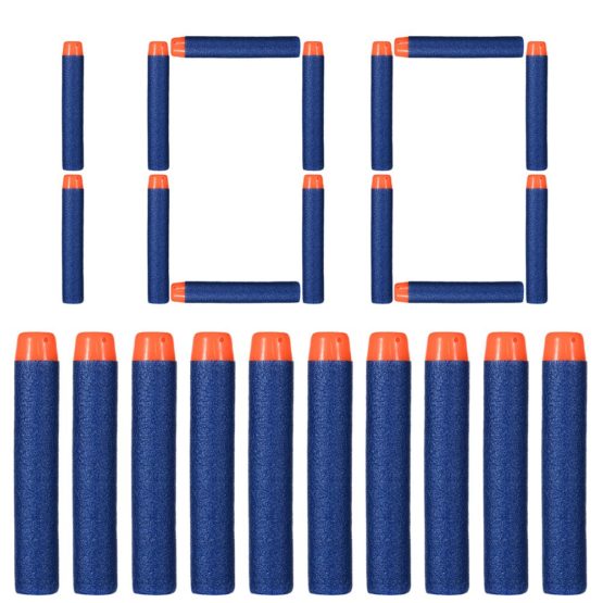 NIWWIN 100 Pcs 7.2cm Refill Foam Darts Bullet for Nerf N-strike Elite Series Blasters Kid Nerf Toy Gun Refill Pack Blue - Image 2