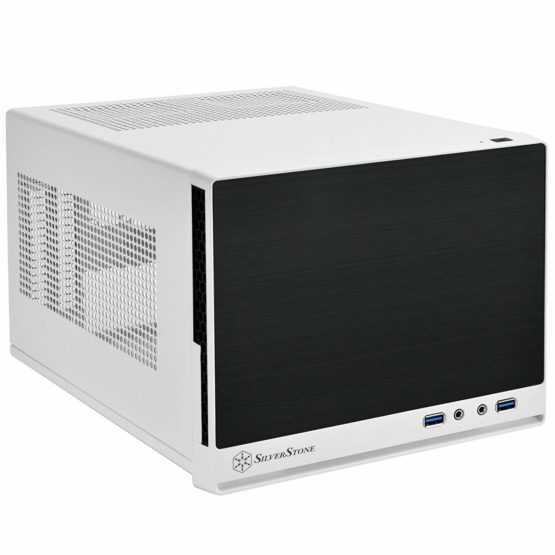 SilverStone SST-SG13WB-Q - Sugo Mini-ITX Compact Computer Cube Case, Plastic Front Panel with Faux Aluminum Finish, black white - Image 2