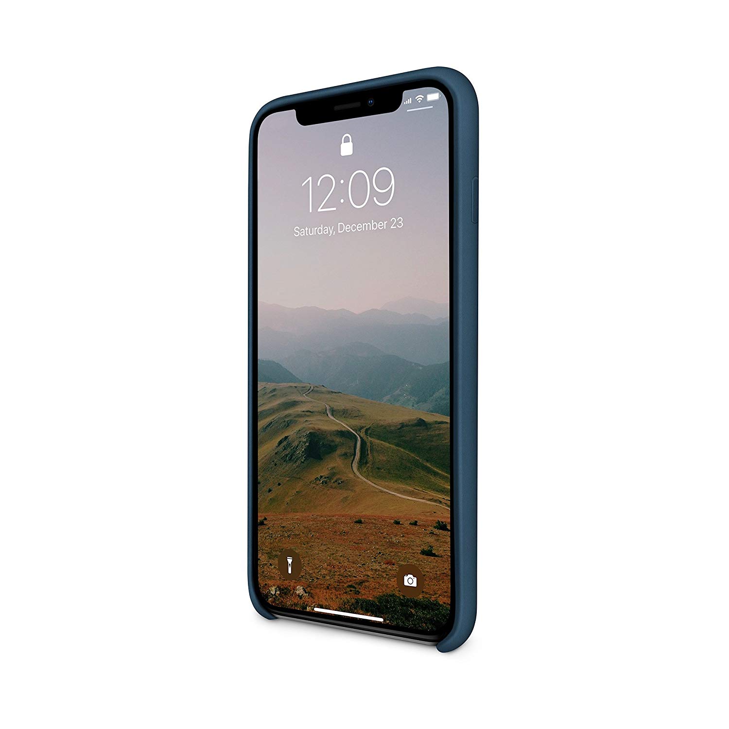 Twelve South Relaxed Leather Case for iPhone X/Xs, Indigo - Image 3