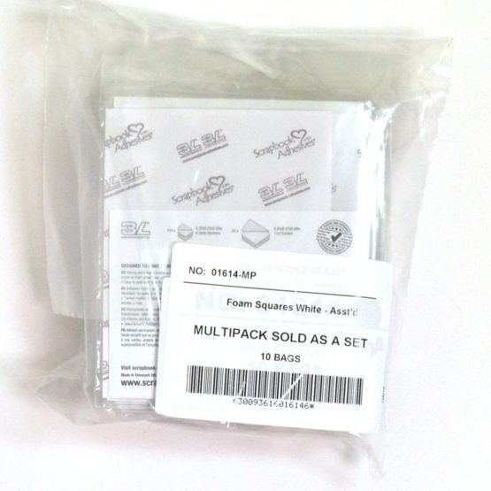 SCRAPBOOK ADHESIVES BY 3L Permanent Pre-Cut 3D Foam Squares Sheets (217 Pack), Other, White, 0.08 x 1.89 x 2.56 cm - Image 2