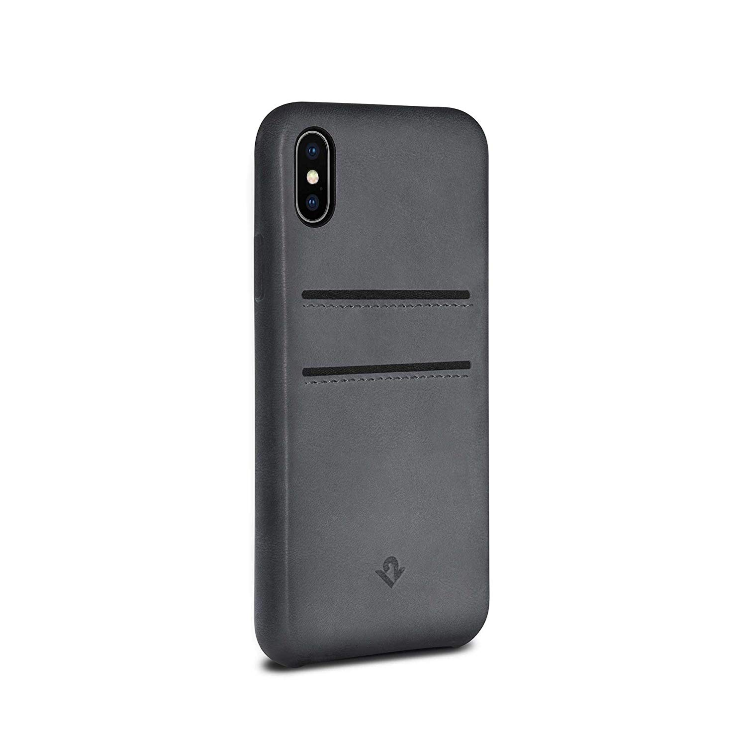 Twelve South Relaxed Leather Case for iPhone X/Xs, Earl Grey