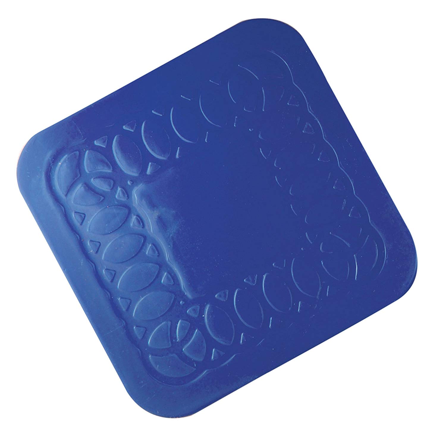 Tenura Blue Non Slip Heat Proof Coasters Square 9x9 cm for Coffee Tea, Beer, Mug, Wine on Tables, Counters, Cabinets Pack of 4 - Image 2