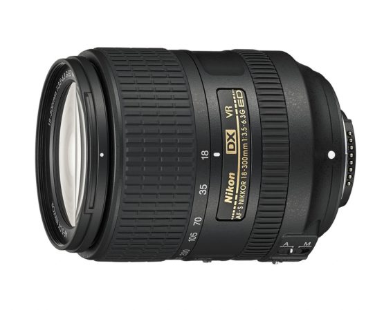 Nikon AF-S DX NIKKOR 18-300mm f/3.5-6.3G and VR Lens, Black [Nital Card: -