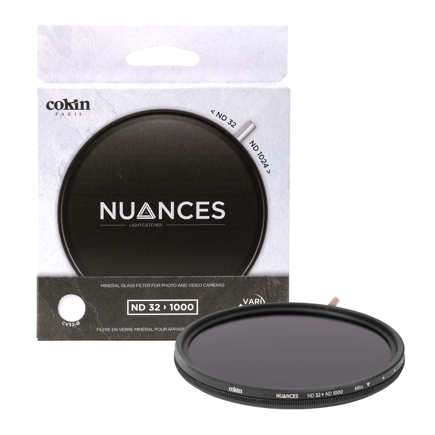 Cokin NUANCES Variable Neutral Density 32-1000 (5-10 stops) Screw-in Camera Filter - 67mm, gray