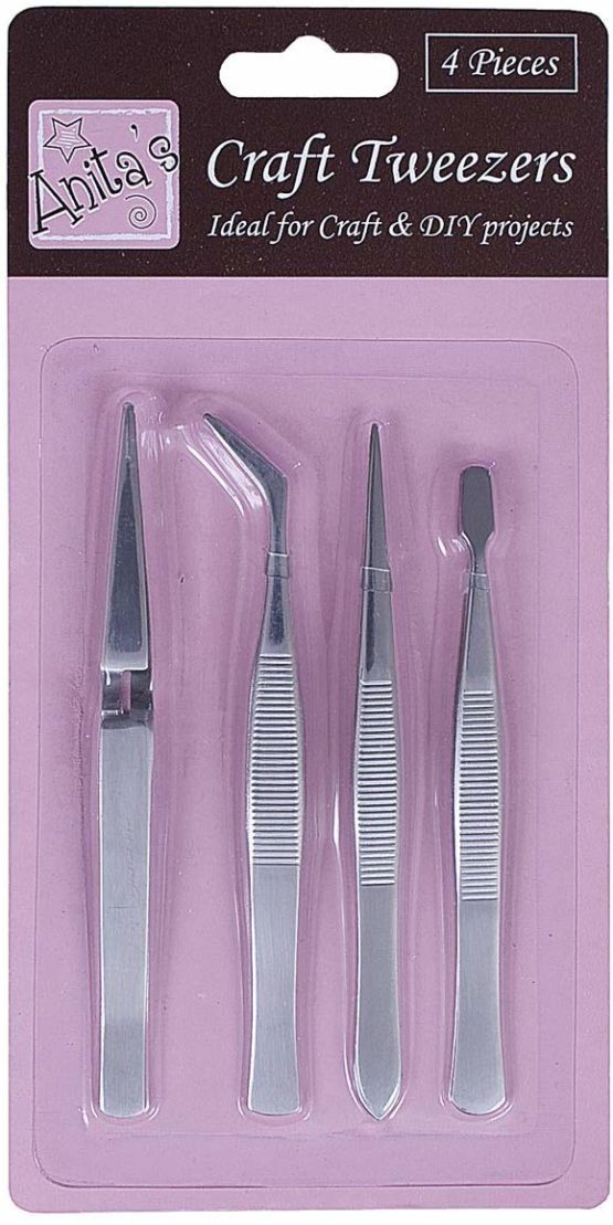 Anita's Craft Tweezer Set, Pack of 4