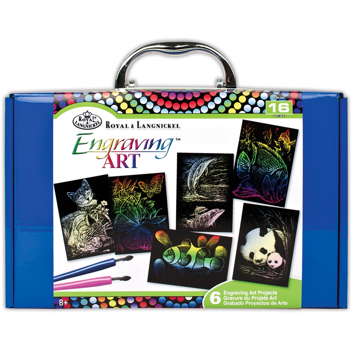 Royal BrushEngraving Art Kit-, Other, Multicoloured, Multicolor, 9.620000000000001 x 26.76 x 19.14 cm