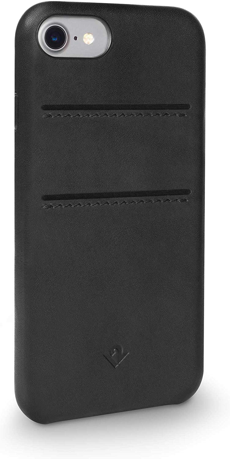 Twelve South Relaxed Leather Case for iPhone 8/ 7/ 6, Black, iPhone 7/8