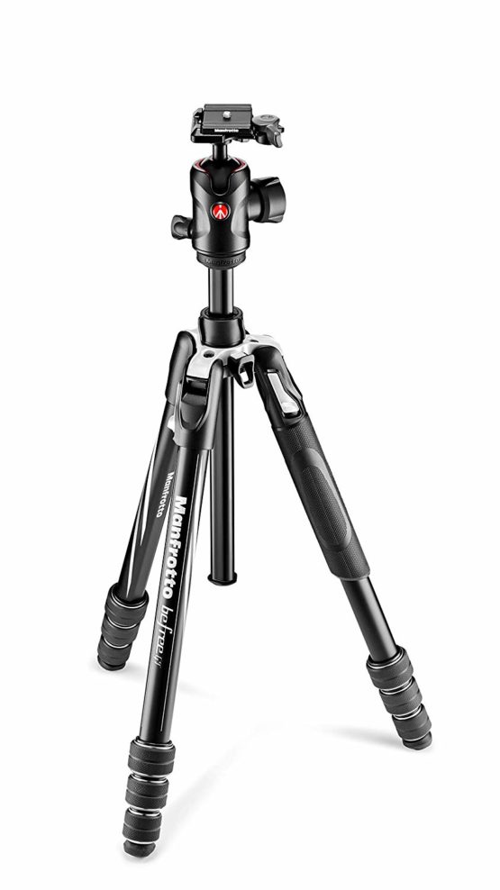 Manfrotto MKBFRTA4GT-BH Befree Advanced Travel Tripod, Twist Lock with Ball Head for Canon, Nikon, Sony, DSLR, CSC, Mirrorless, Up to 12 kg, Lightweight with Tripod Bag, Aluminium, Black - Image 3