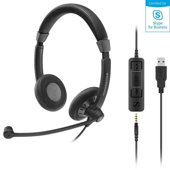 Sennheiser SC 75 USB MS Dual sided UC headset with USB connector including in-line call control and 3.5 - Image 2