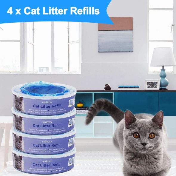 LIONPAPA Cat Litter Disposal System Refill Cassettes for Litter Locker