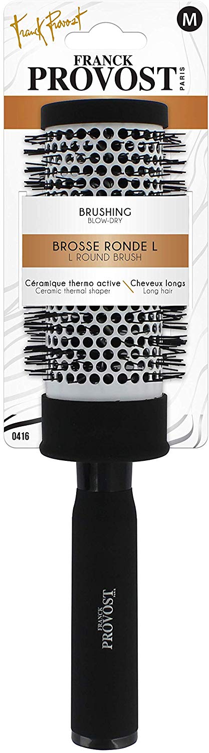 Franck Provost, Express XL Brushing Brush, Large Professional Thermoactive Ceramic Hair Brush, Uniform Heat Spreading