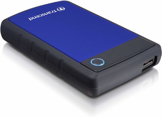 Transcend 2 TB Rugged Portable Hard Drive - Shock Resistant USB 3.1 Gen 1 StoreJet Navy Blue - TS2TSJ25H3B - Image 3