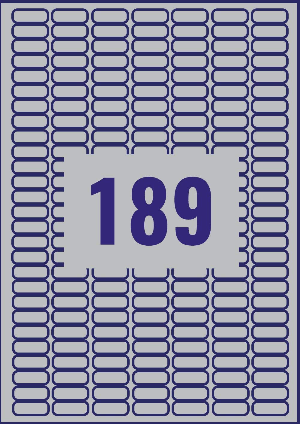 Avery L6008-20 Extra-Strong Adhesive, Tamperproof, Heavy Duty Labels, 189 Labels Per A4 Sheet - Silver, 25.4 x 10 millimetres - Image 3