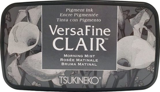 Tsukineko Morning Mist Versafine Clair Ink Pad, Synthetic Material, Grey, 5.6 x 9.7 x 2.3 cm