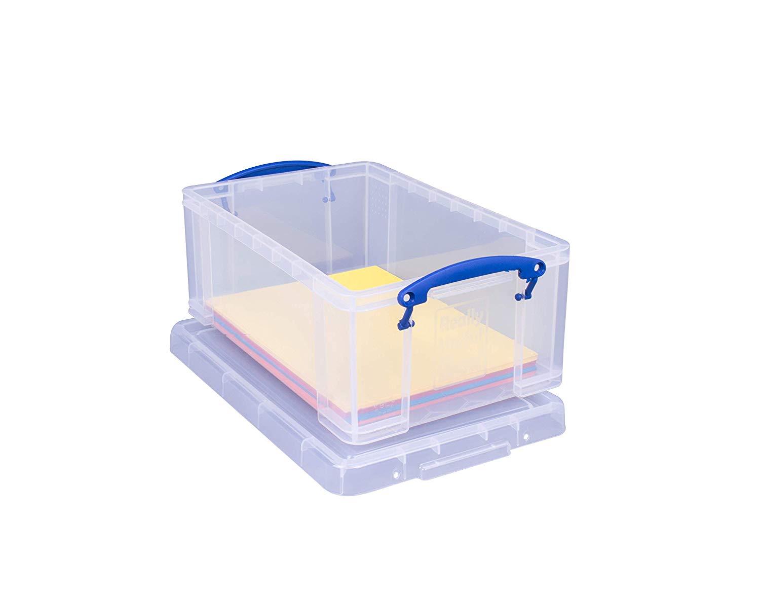 Really Useful 9 Litre Clear Plastic Storage Box, Multi-color, 1 - Image 4