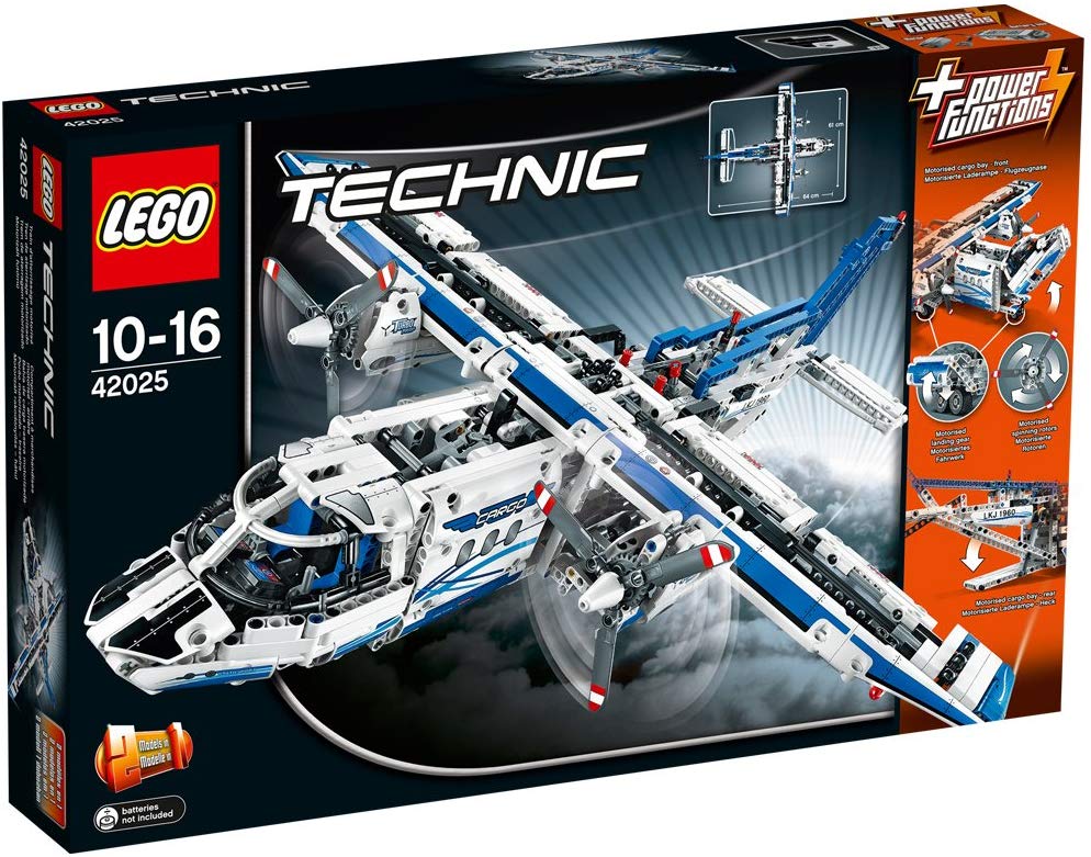 LEGO Technic Cargo Plane Building Set, White - Image 2