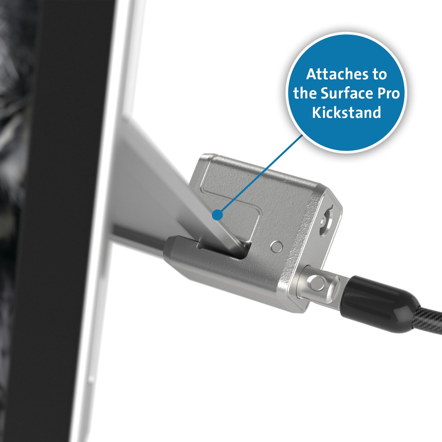 Kensington Laptop Lock, Keyed Cable Lock for Surface Pro with Non-Invasive Locking Technology - Image 2