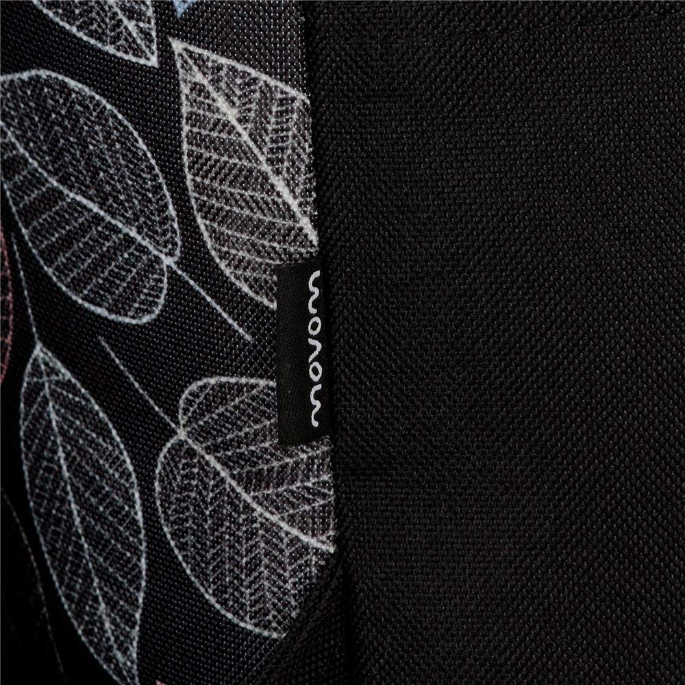 Movom Leaves Backpack Black 32x42x16 cms Polyester 21.5L, Green, 42 cm - Image 2