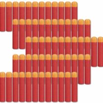 COSORO 60pcs 9.5cm EVA Red Foam Darts Refill Bullet for Nerf N-strike Elite Mega Series Blasters Kids Toy Gun