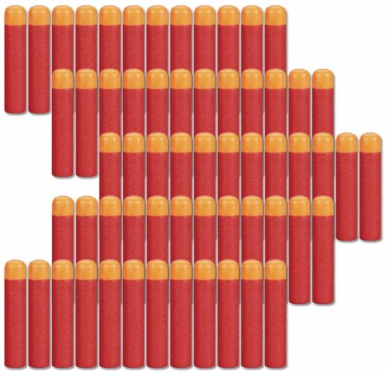 COSORO 60pcs 9.5cm EVA Red Foam Darts Refill Bullet for Nerf N-strike Elite Mega Series Blasters Kids Toy Gun