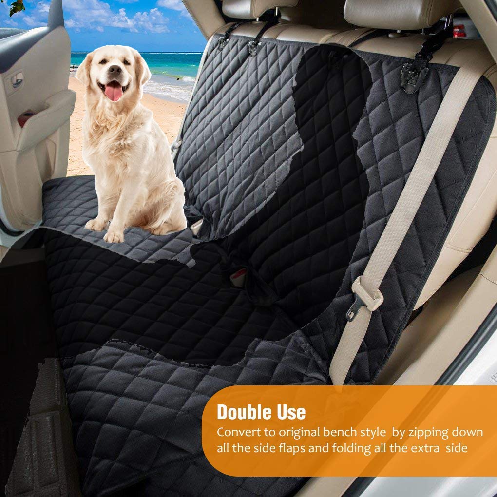 AMZPET 3in1 Car Seat Protector, Dog Car Hammock and Car Boot Liner
