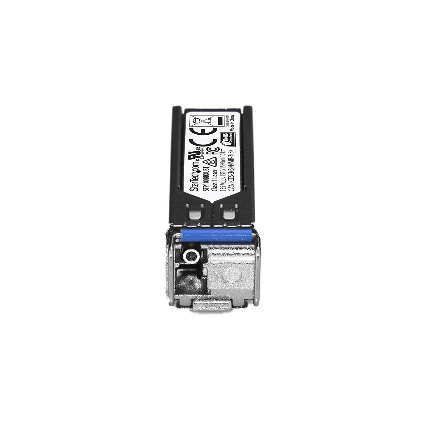 StarTech.com MSA Uncoded SFP Module, 100BASE-BX, 100Mb Ethernet BiDi Fiber Single Strand SFP Transceiver, LC 10km - Image 2