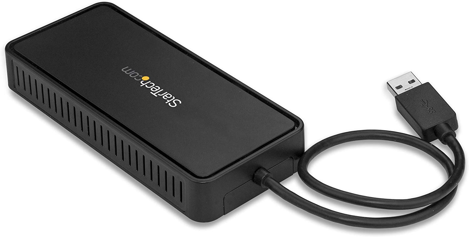 StarTech USB 3.0 Mini Dock, Dual DisplayPort 4K 60Hz Monitor Docking Station with Gigabit Ethernet Port - Image 3