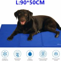 Lauva Dog Cool Mat Bed Large Size, Pet Self Cooling Mat Non-Toxic Gel Ice Pads for People Adults Pillow Sofas, Pets Summer Sleeping Mattress Accessories for Cats Puppy Home &Travel-(50 * 90cm) (L)