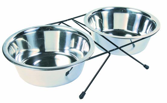 Trixie 24833 Eat on Feet Bowl Set 2 × 1.8 L / ø 20 cm