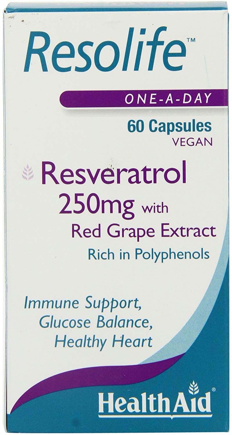 HealthAid Resolife Resveratrol 250 mg - 60 Vegan Capsules,803267, 60 count (Pack of 1) - Image 3