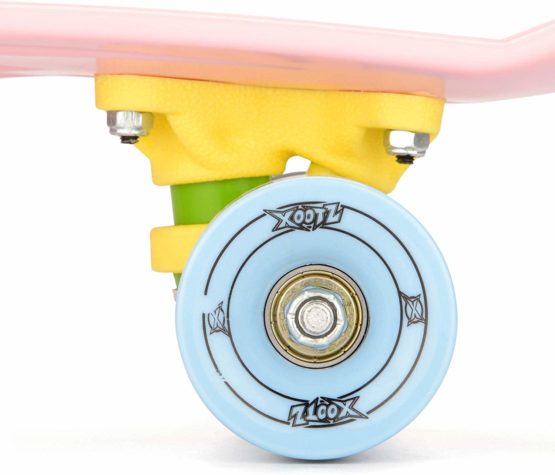 Xootz Kid's Mini Cruiser Skateboard, Retro Plastic Complete Skateboard for Boys and Girls - Image 4