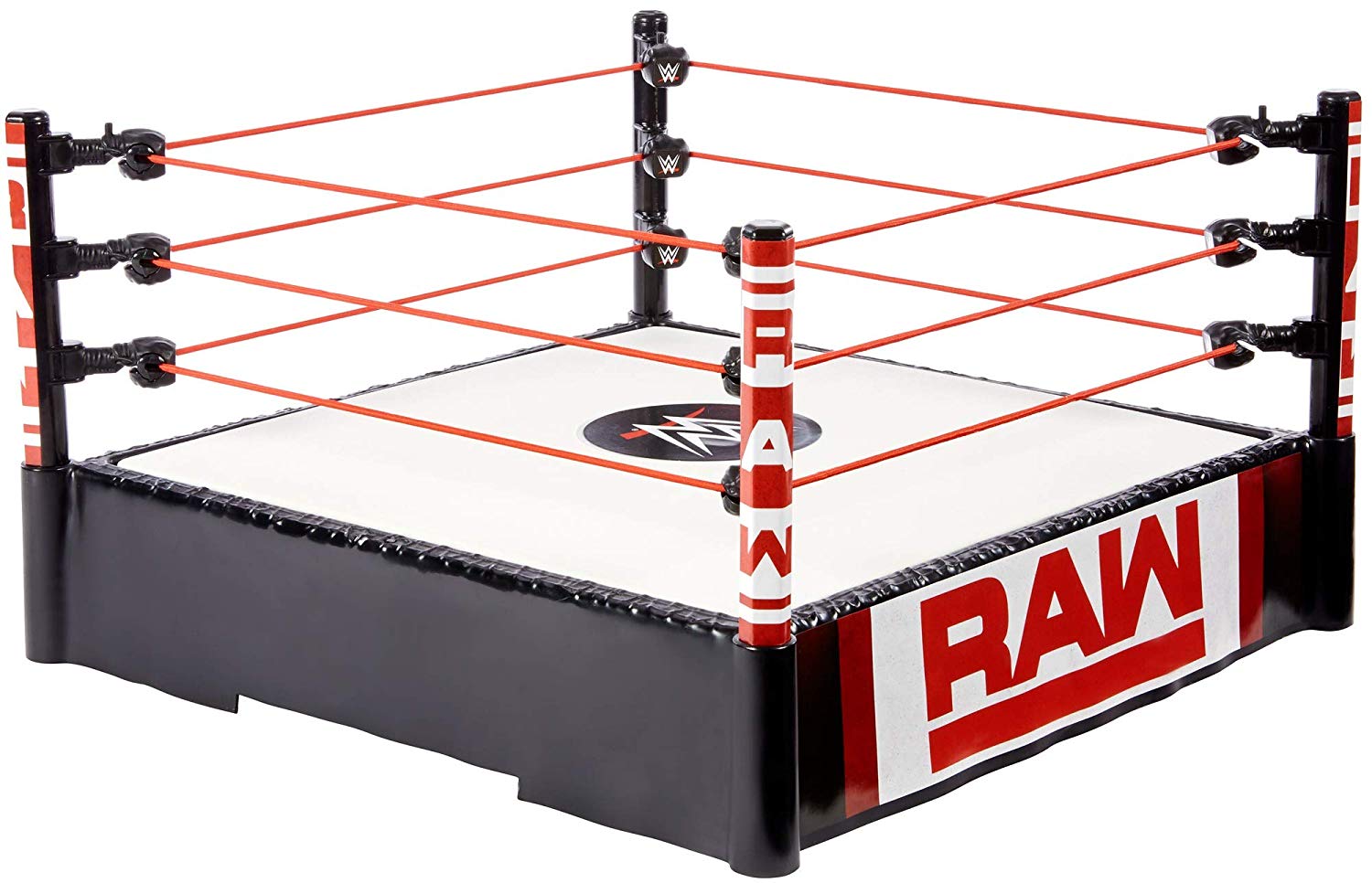 WWE MATTEL GDB87 WWE RAW Superstar Ring with Authentic Decoration, Multi-Colour, 14 Inch, Multicolor