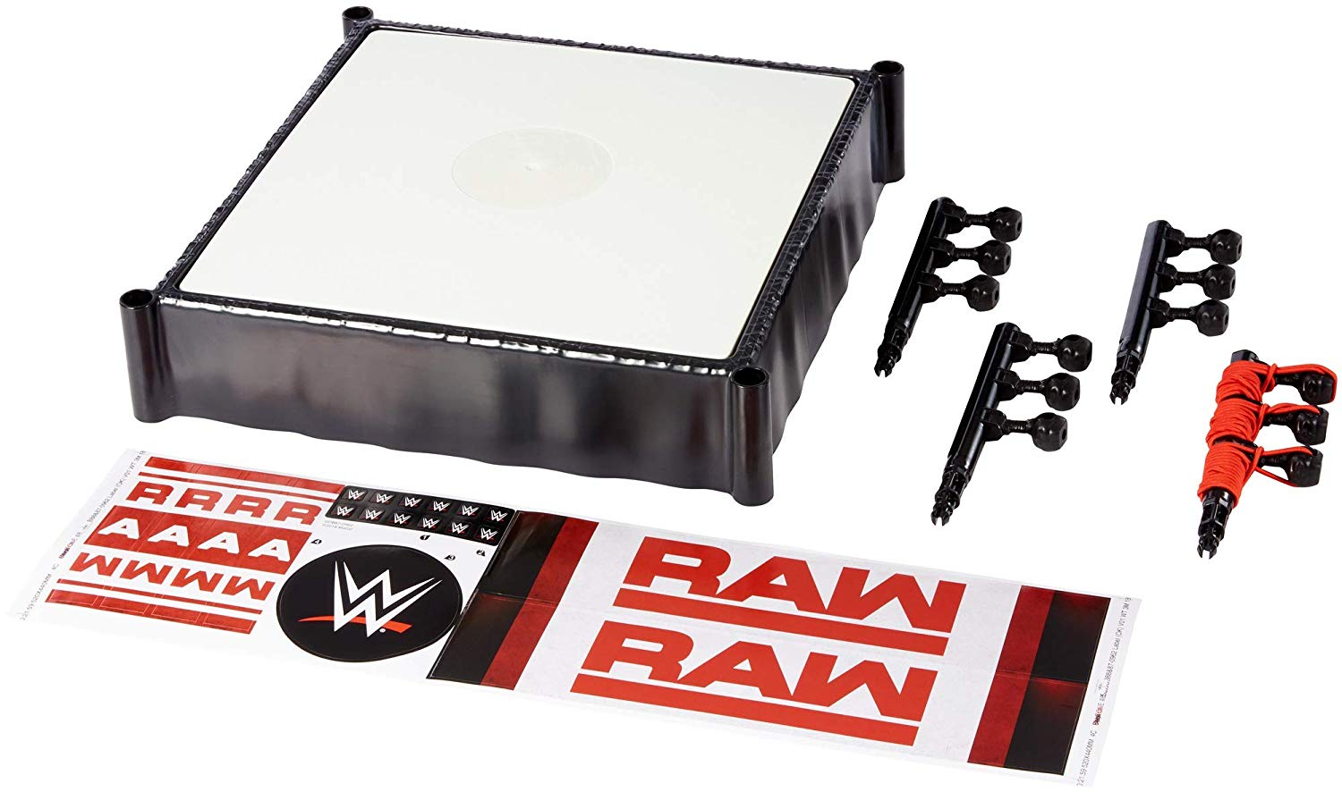 WWE MATTEL GDB87 WWE RAW Superstar Ring with Authentic Decoration, Multi-Colour, 14 Inch, Multicolor - Image 3