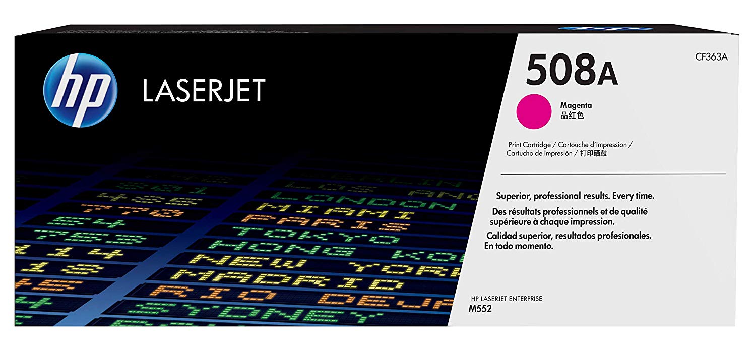 HP CF363A 508A Original LaserJet Toner Cartridge, Magenta, Single Pack, Standard
