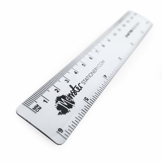 Monster Stationery - 6 Inch / 15cm Transparent Rulers - Shatter Resistant - Pack of 10 - Clear - Image 2