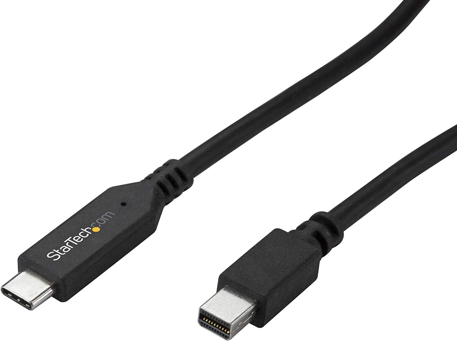 StarTech.com 6ft / 2m USB-C to Mini DisplayPort Cable - 4K 60Hz - Black - USB 3.1 Type C to mDP Adapter (CDP2MDPMM6B)