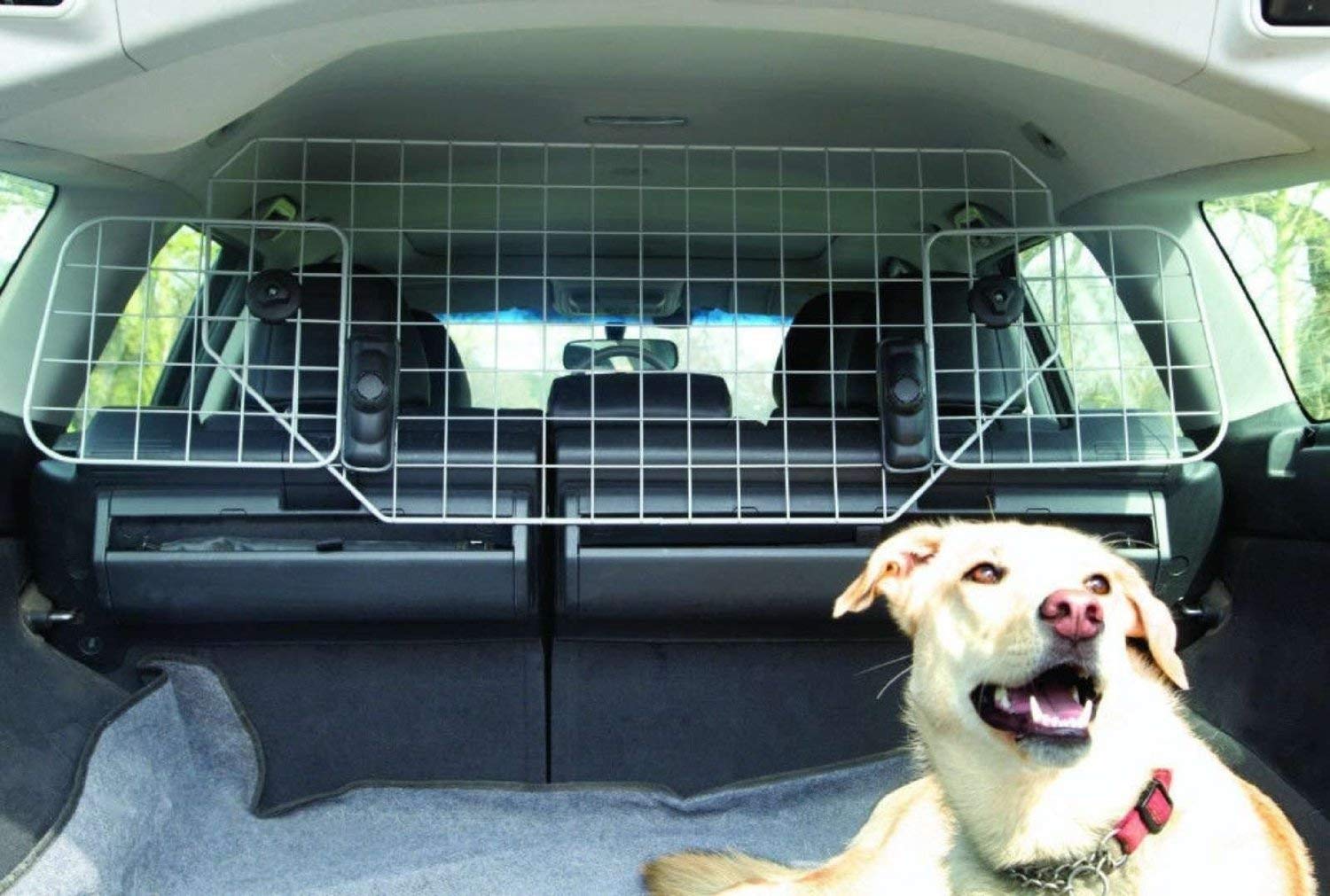 XtremeAuto® Durable Universal Deluxe Heavy Duty Dog Guard Pet Car Barrier Cage Mesh Head Rest Pet Dog Guard - Image 2
