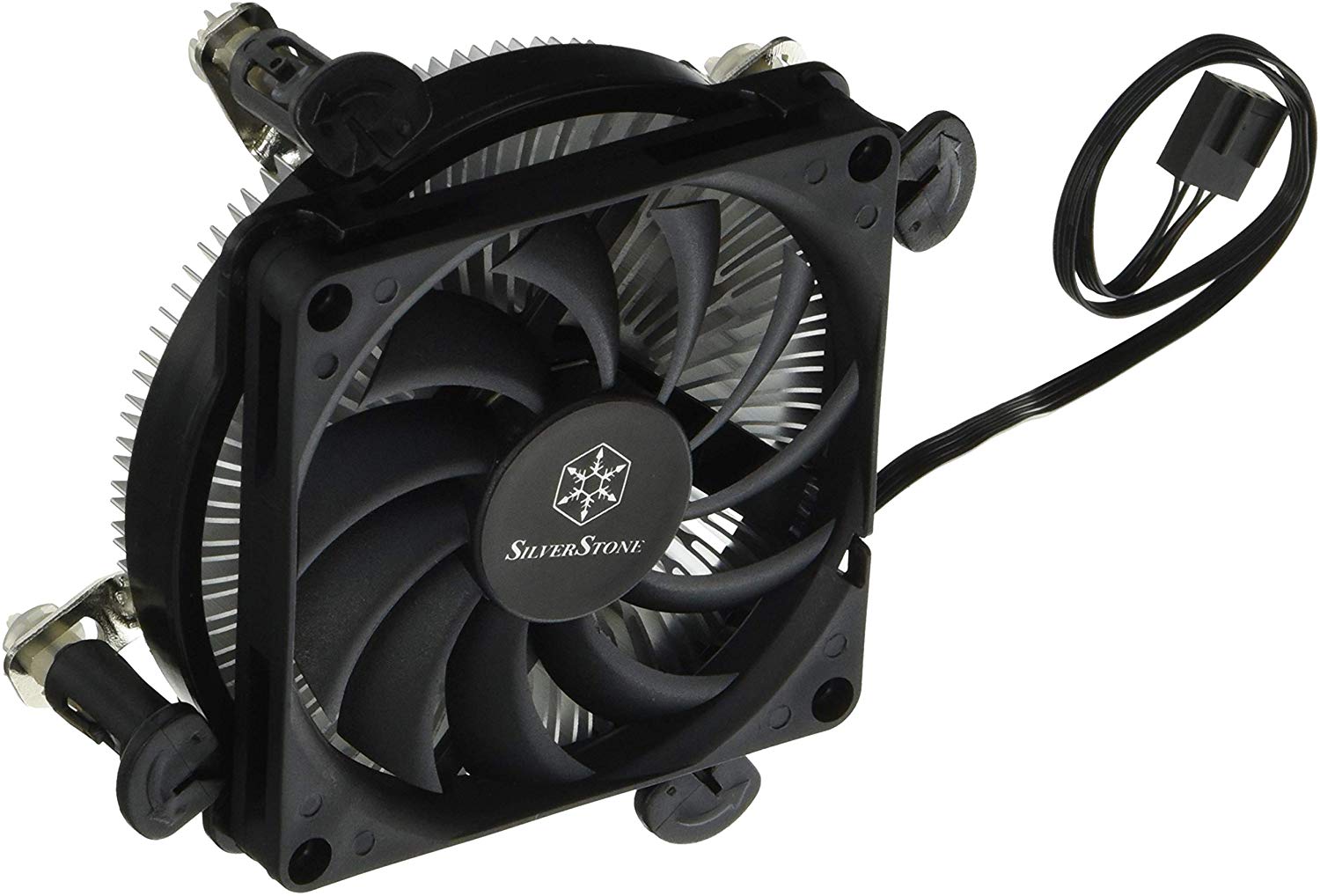 Silverstone NT08-115XP Processeur Refroidisseur 8 cm Noir, Black