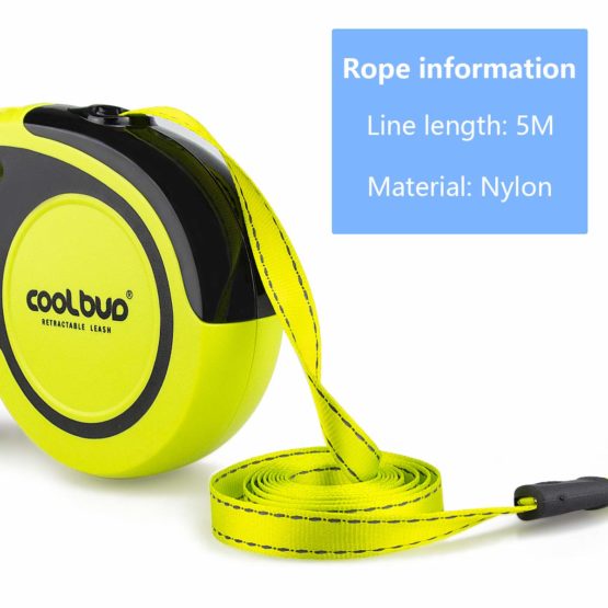 Mystery Retractable Dog Lead, 5M Extendable Dog Lead Heavy Duty Leash Up to 50 KG for Medium& Large Pets, Retractable Extensive 16 feet leash With Easy One Button Brake & Lock System - Image 4
