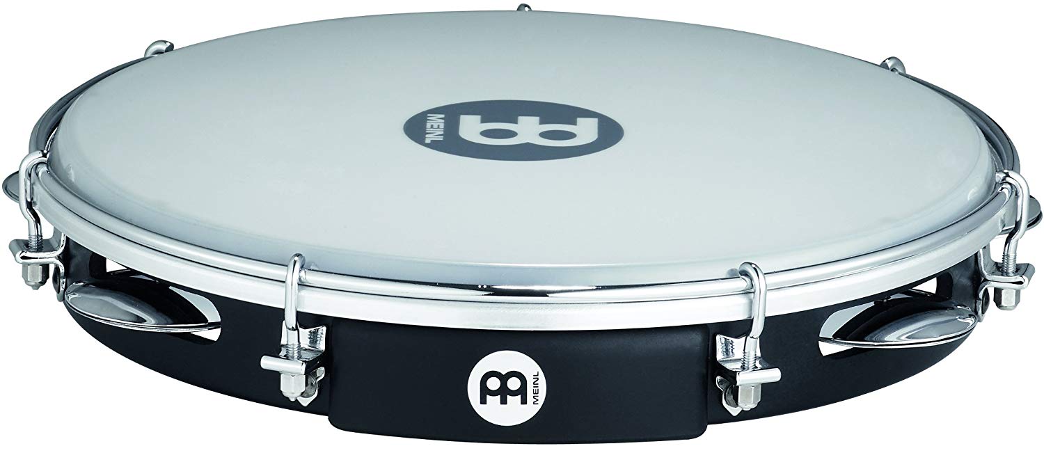 Meinl Percussion Traditional ABS Pandeiro, Frame Drum with Jingles, Diameter 10 Inches, Synthetic Head, ABS Plastic / Steel