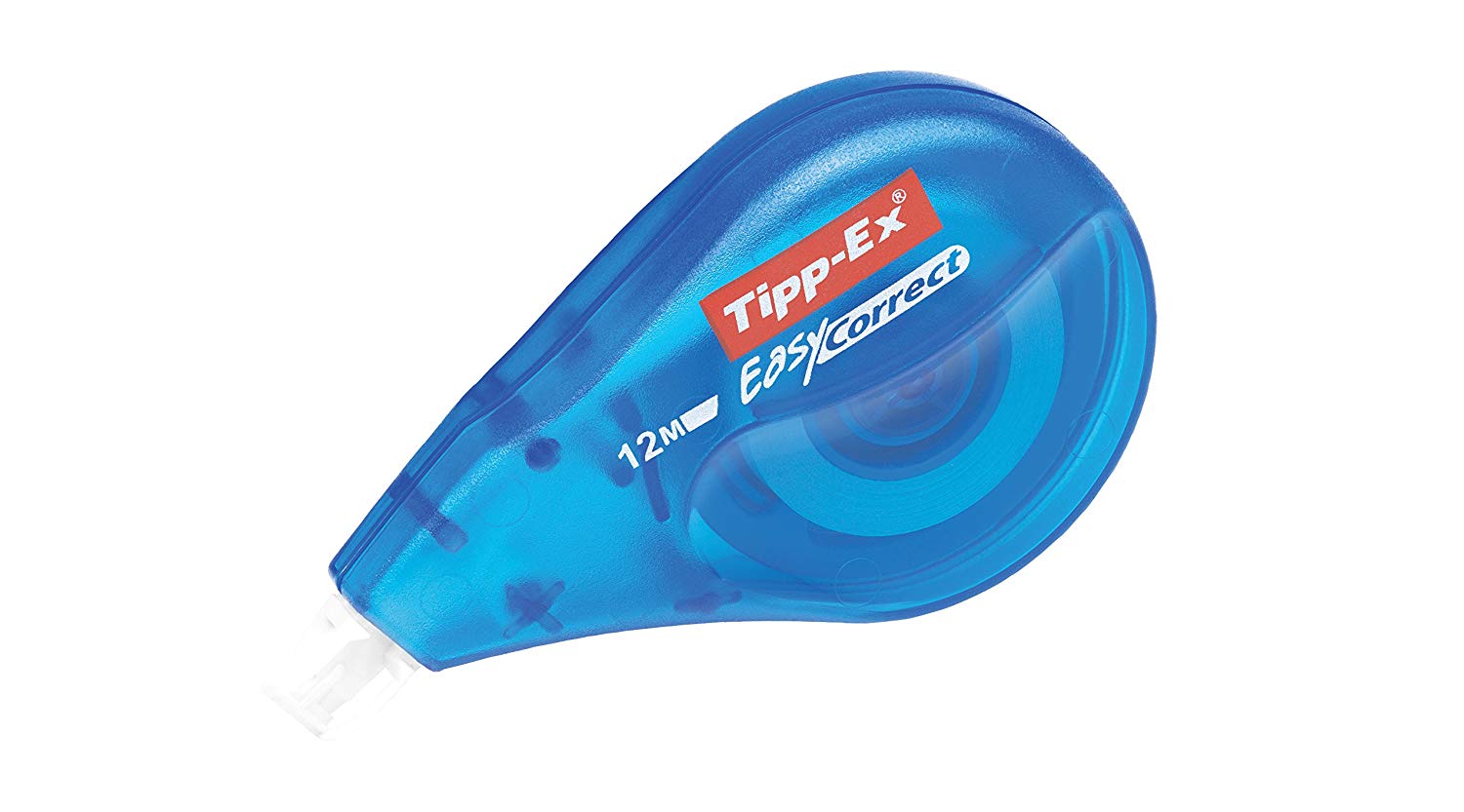 Bic Tipp-Ex Easy-Correct Correction Tape 4.2 MM x 12 M, white, blue, Pack of 1 - Image 2