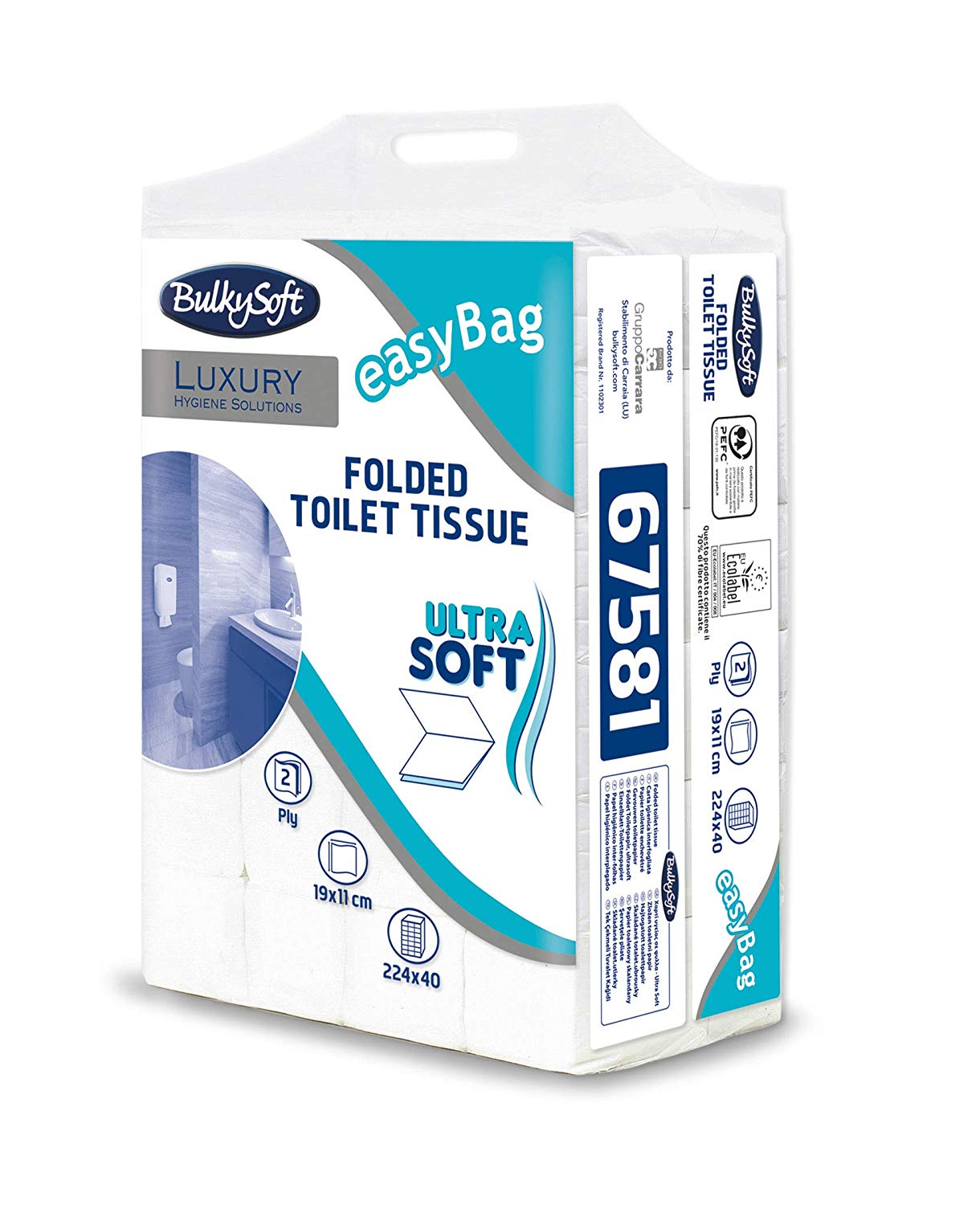 Bulky Soft 67581 Interspersed Toilet Paper