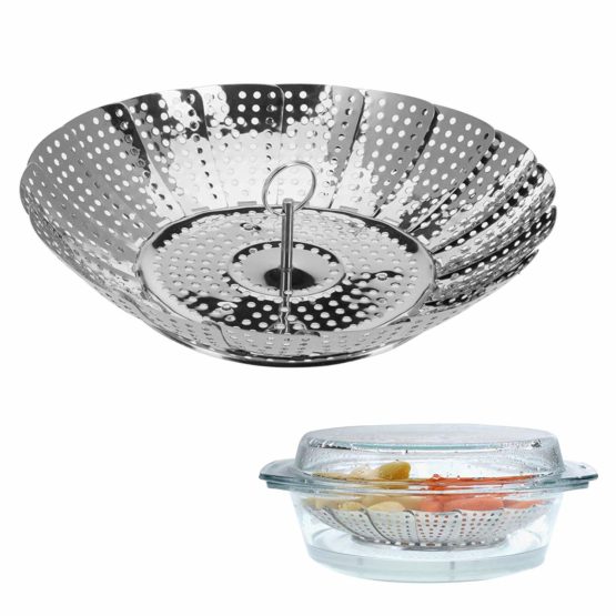 Westmark Steaming Basket, Adjustable, For Pots From Ø 14 - 23 Cm, Stainless Steel, Silver, 12592270