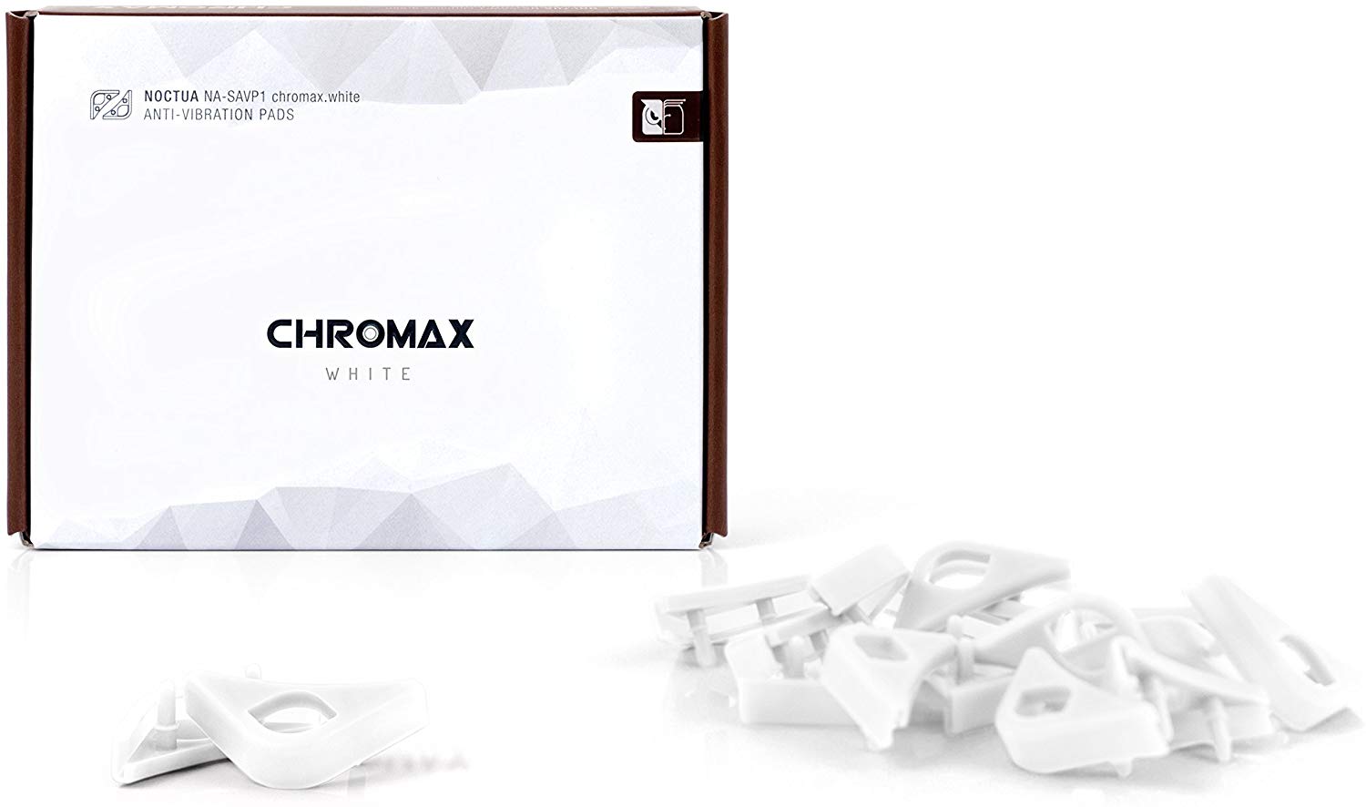 Noctua NA-SAVP1 chromax.white, Anti-Vibration Pads for 120/140mm Noctua Fans (16-pack, White)