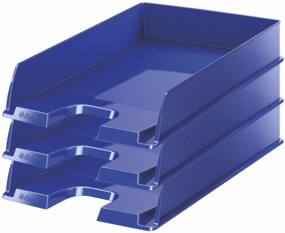Esselte A4 Europost Letter Tray, VIVIDA Blue, Pack of 10, VIVIDA Range, 623606